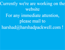 Tablet Screenshot of harshadpackwell.com